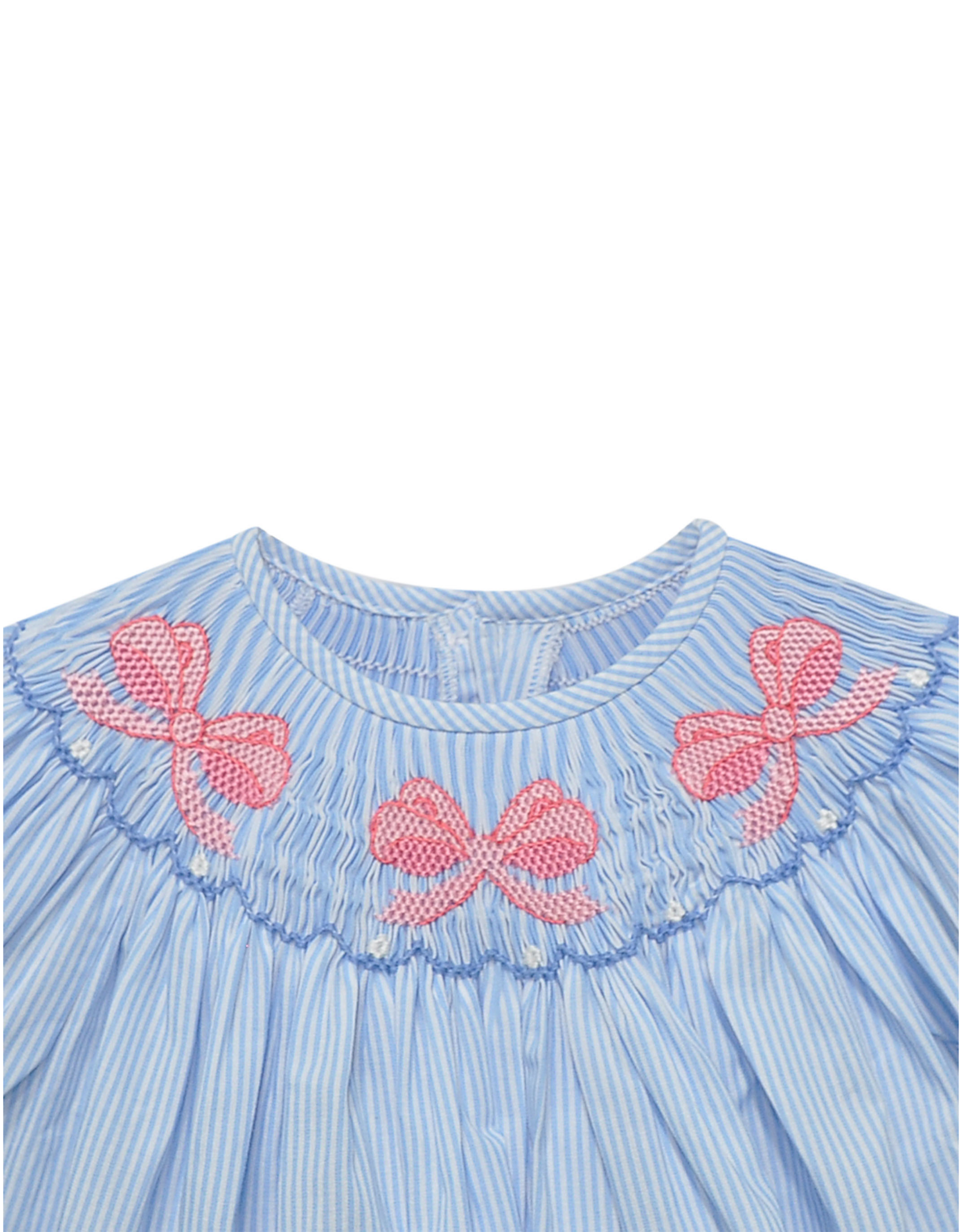 Baby Sen Blue Georgette Little Miss Bows Bloomer Set