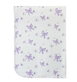 Baby Club Chic Lavender Bows Blanket