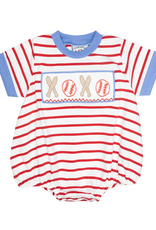 Three Sisters 711 Baseball Smocked  Boys Bubble