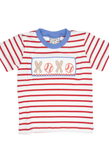 Three Sisters 712 Baseball Smocked Shirt