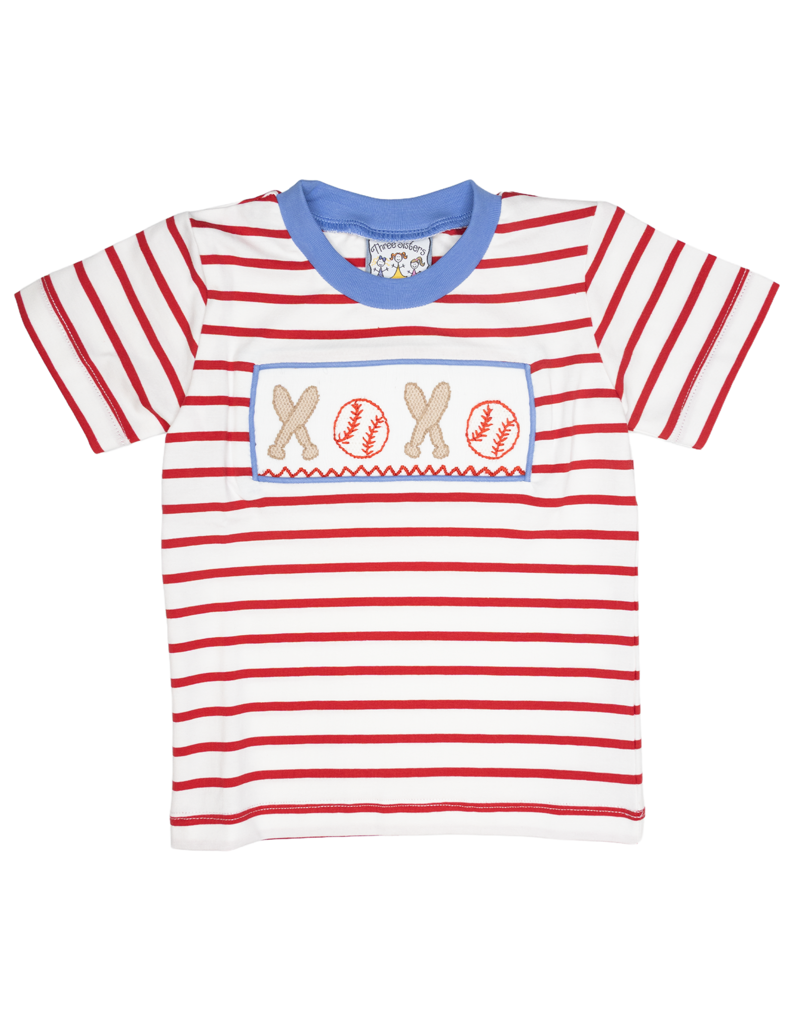 Three Sisters 712 Baseball Smocked Shirt