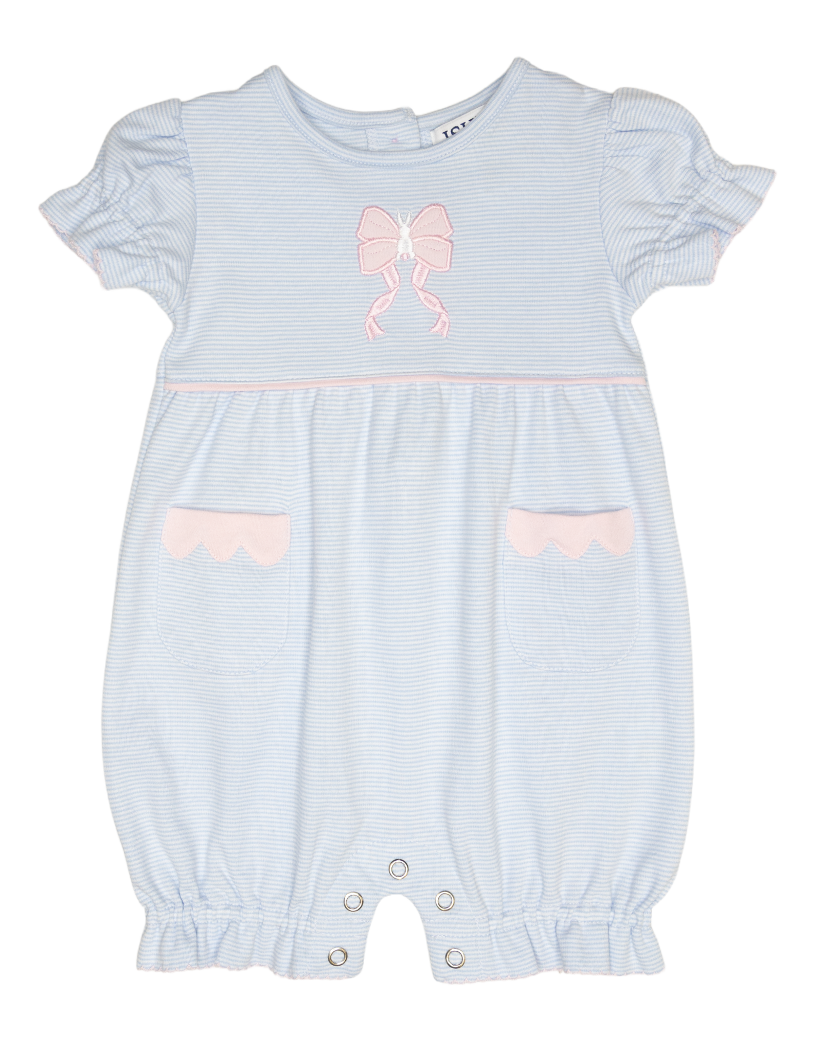Ishtex 6S001 Bunny Bow Ruffle Romper
