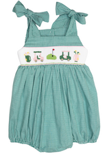 Lulu Bebe LBS26 Gigi Golf Smocked Bubble
