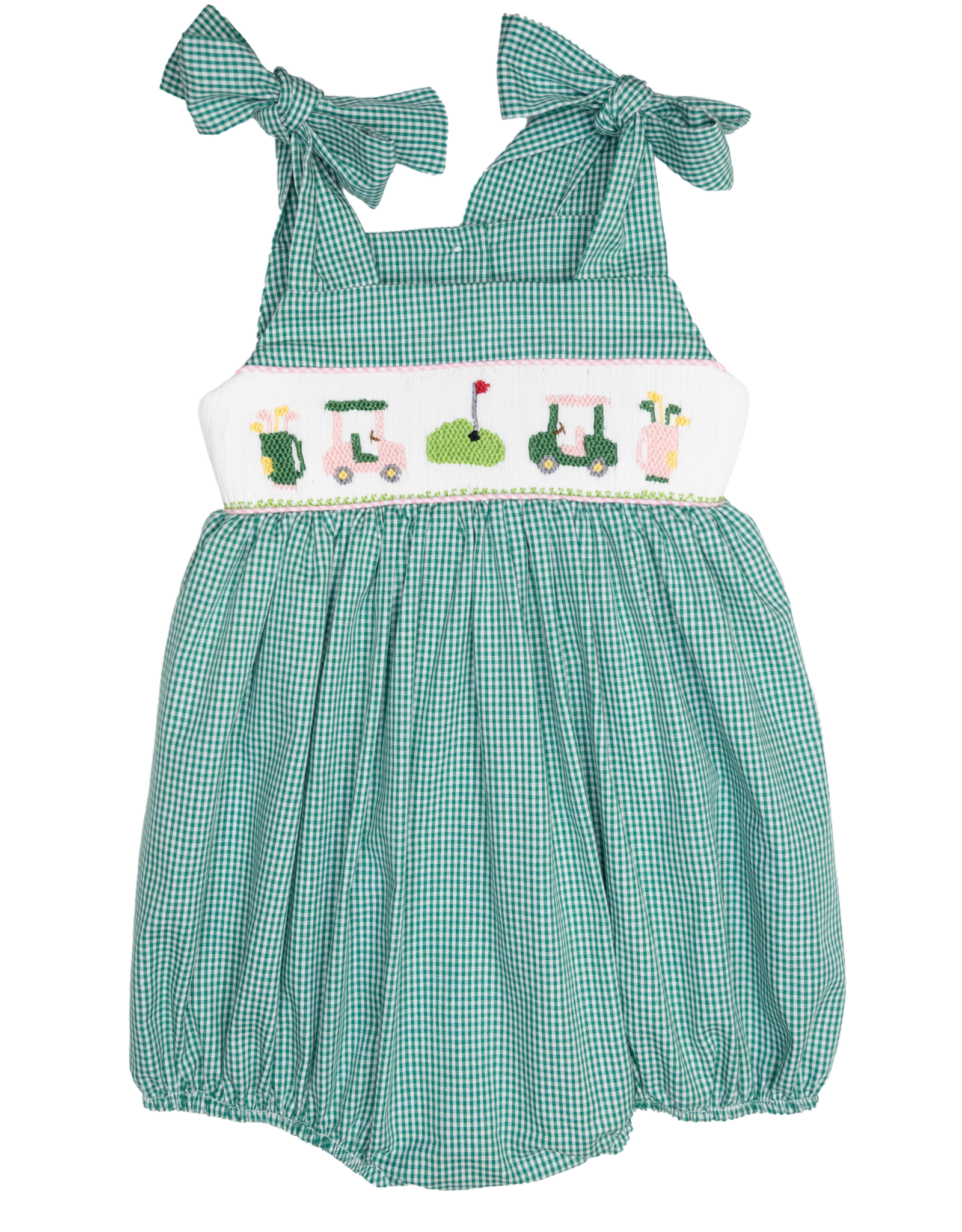 Lulu Bebe LBS26 Gigi Golf Smocked Bubble