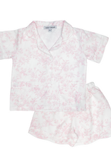 Sweet Dreams PJ275 Victoria Pink Toile Print Short PJ