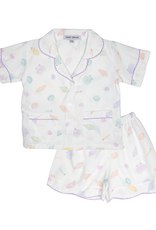 Sweet Dreams PJ271 Seashell Print Short PJ