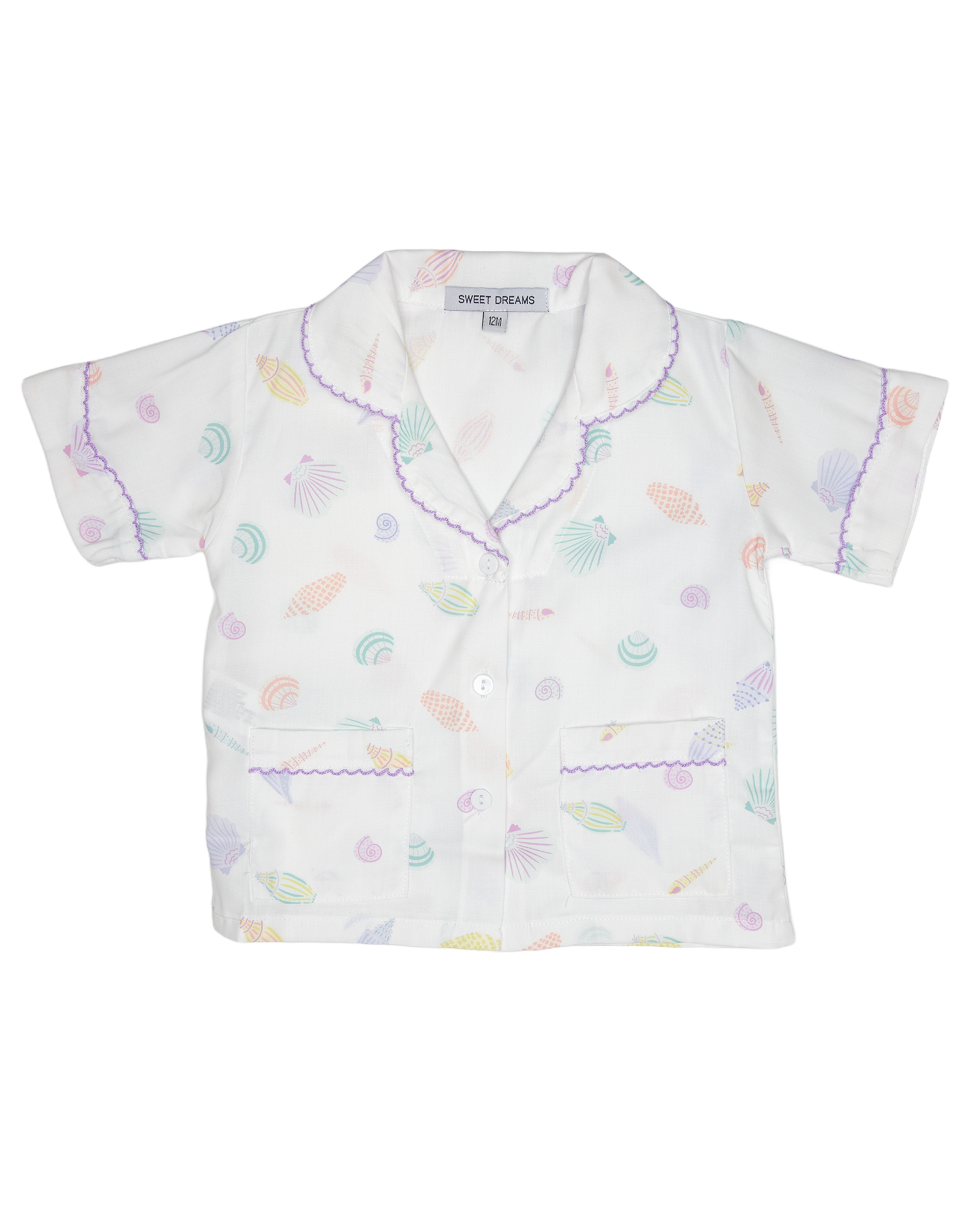 Sweet Dreams PJ271 Seashell Print Short PJ