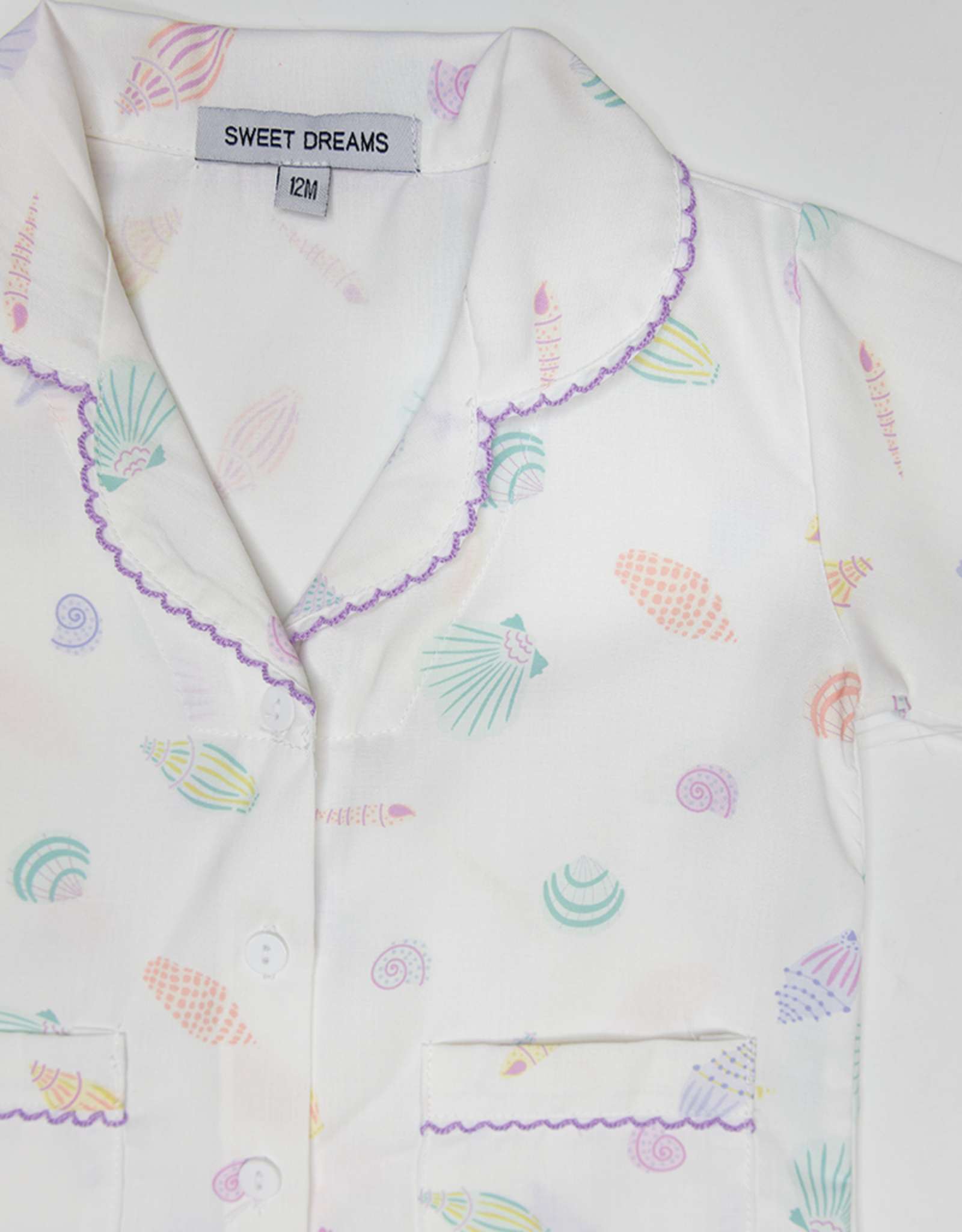 Sweet Dreams PJ271 Seashell Print Short PJ