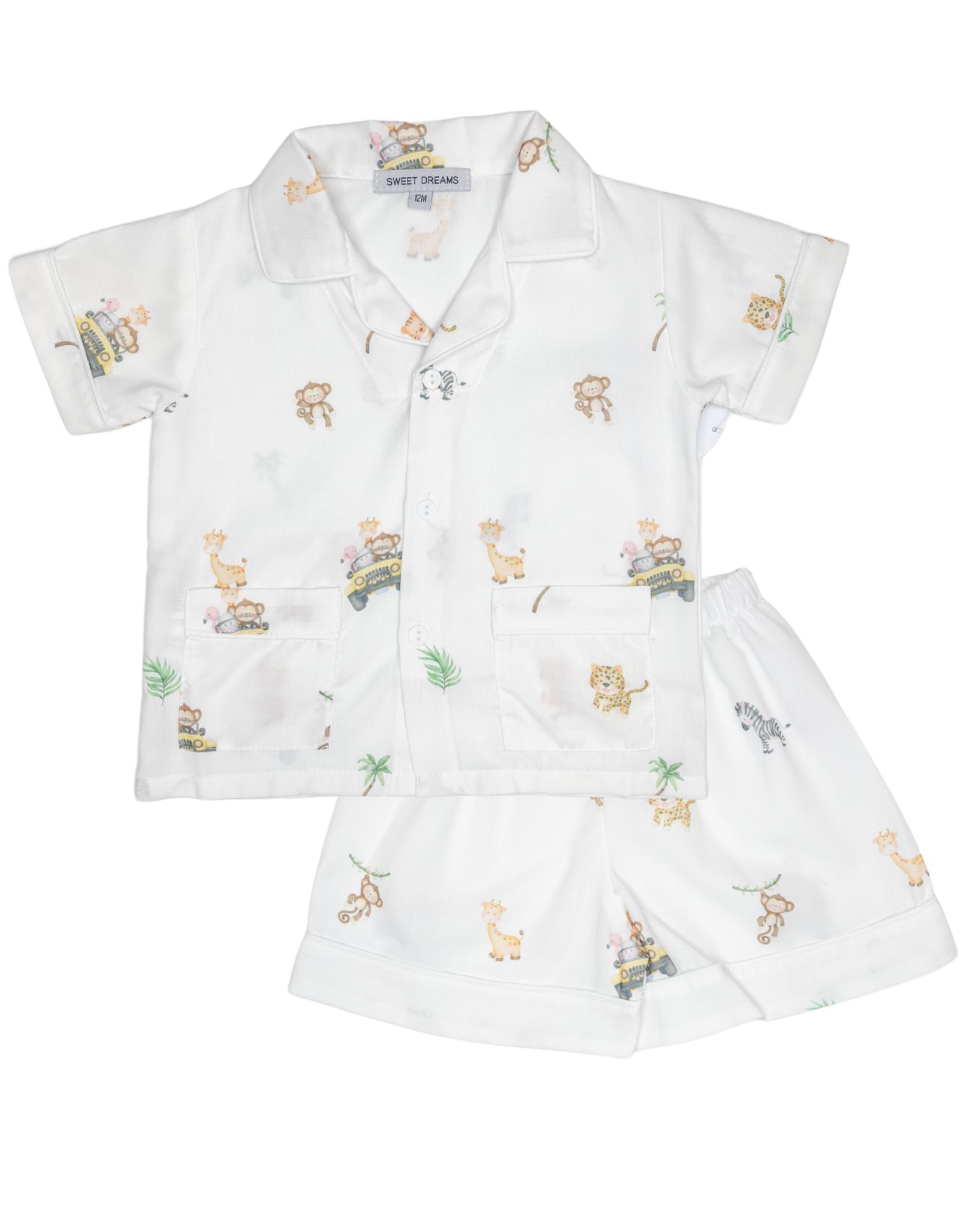 Sweet Dreams PJ268 Safari Print Short PJ