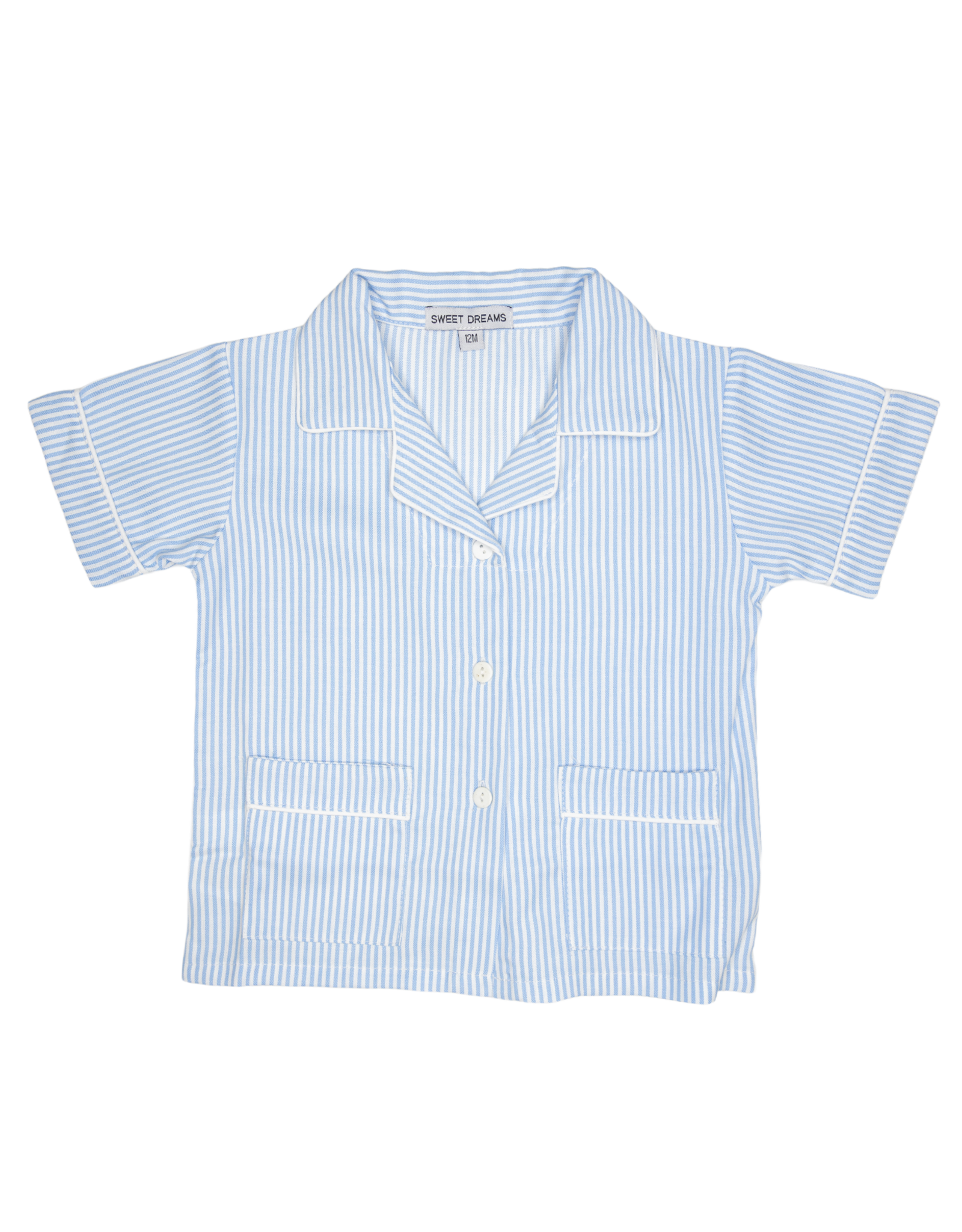 Sweet Dreams PJ137 Blue Stripe Short PJ