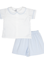 Sweet Dreams TT686 White/Blue Boy Short Set