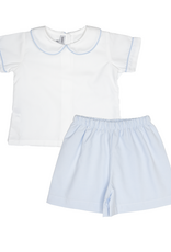 Sweet Dreams TT686 White/Blue Boy Short Set