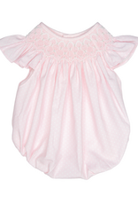 Sweet Dreams Cathy Pink Dot Pearl Smocked Bubble