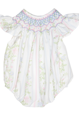 Sweet Dreams Valerie Rose Vine Print Smocked Bubble