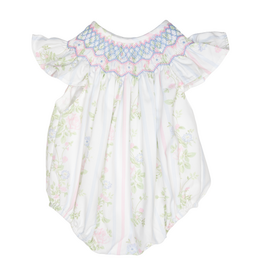 Sweet Dreams Valerie Rose Vine Print Smocked Bubble