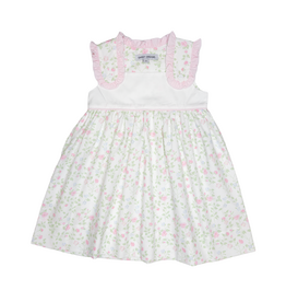 Sweet Dreams (Size 5) Pink Ruffle Shoulder Floral Dress