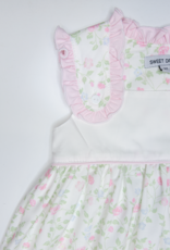 Sweet Dreams Pink Ruffle Shoulder Floral Dress