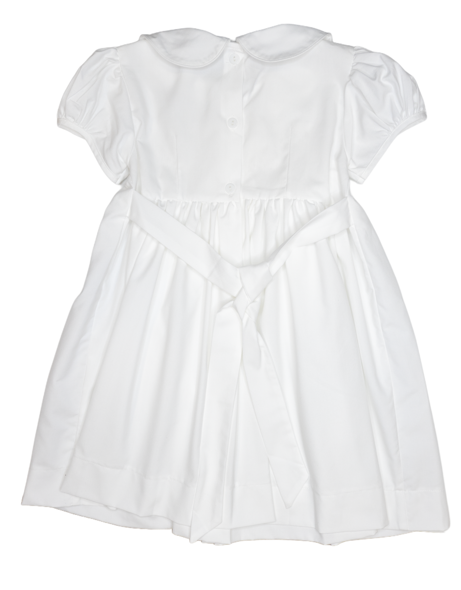 Sweet Dreams Maria White Cross Smocked Dress