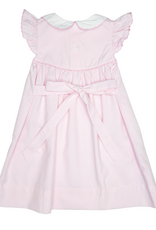 Sweet Dreams Bunny Basket Pink Embroidered Dress