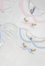 Sweet Dreams Embroidered PINK Bow/Buds Bloomer Set