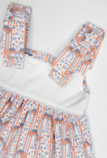 Sweet Dreams Patriotic Print Bow Shoulder Bloomer Set