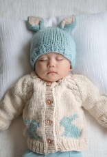 Huggalugs Bunny Cardigan Sweater BLUE