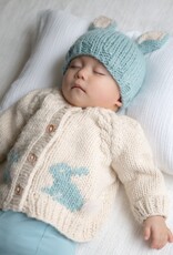 Huggalugs Bunny Cardigan Sweater BLUE