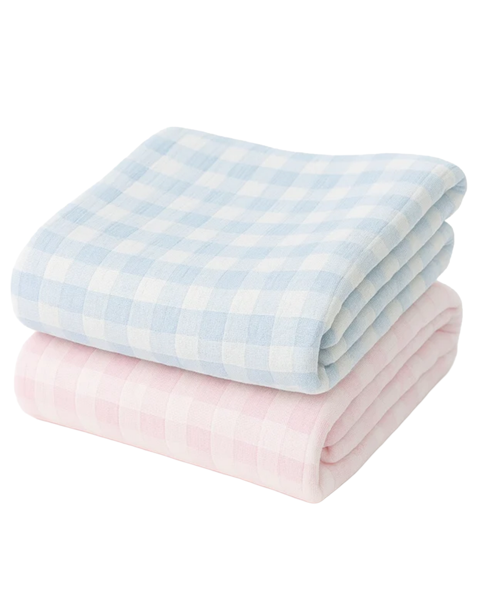 A Soft Idea ASI Gingham Check Blanket Blue