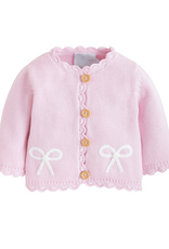 Little English LE Crochet Cardigan Pink Bow
