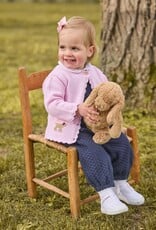Little English LE Crochet Cardigan Pink Lab