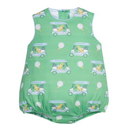 Little English Round Neck Bubble Blue Paws on Par