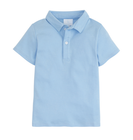 Little English (Size 2T) Short Sleeve Polo Light Blue