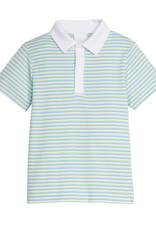 Little English LES26 SS Polo Greenview Stripe