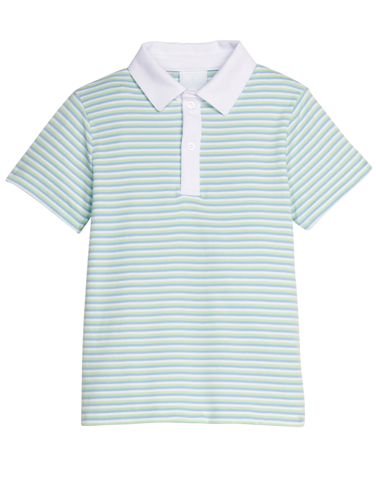 Little English LES26 SS Polo Greenview Stripe