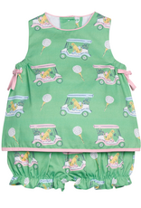 Little English LES26 Lily Bloomer Set Pink Paws on Par