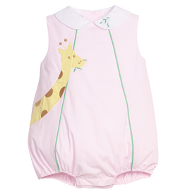 Little English Apron PINK Giraffe Bubble