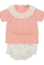 Babidu 41323 Tiny Roses Floral Knitted Set