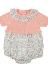 Babidu 31327 Pink/Green Floral Knitted Set