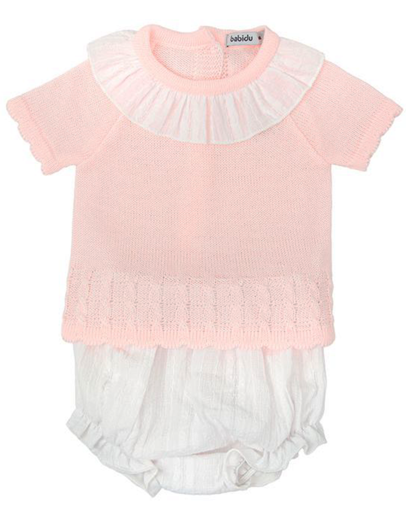 Babidu 40322 Pink/White Knitted Set