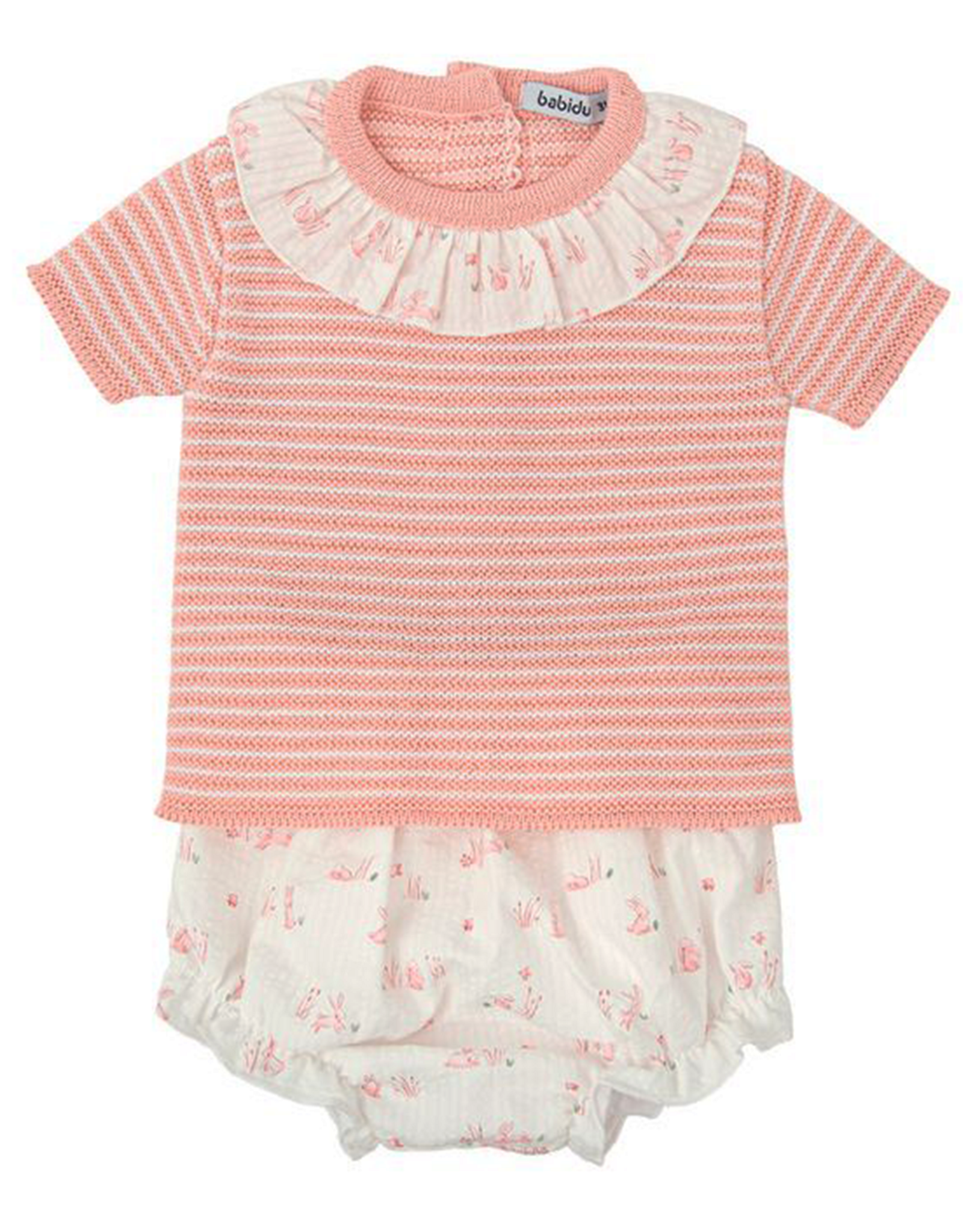 Babidu 41324 Pink Bunny Knitted Set