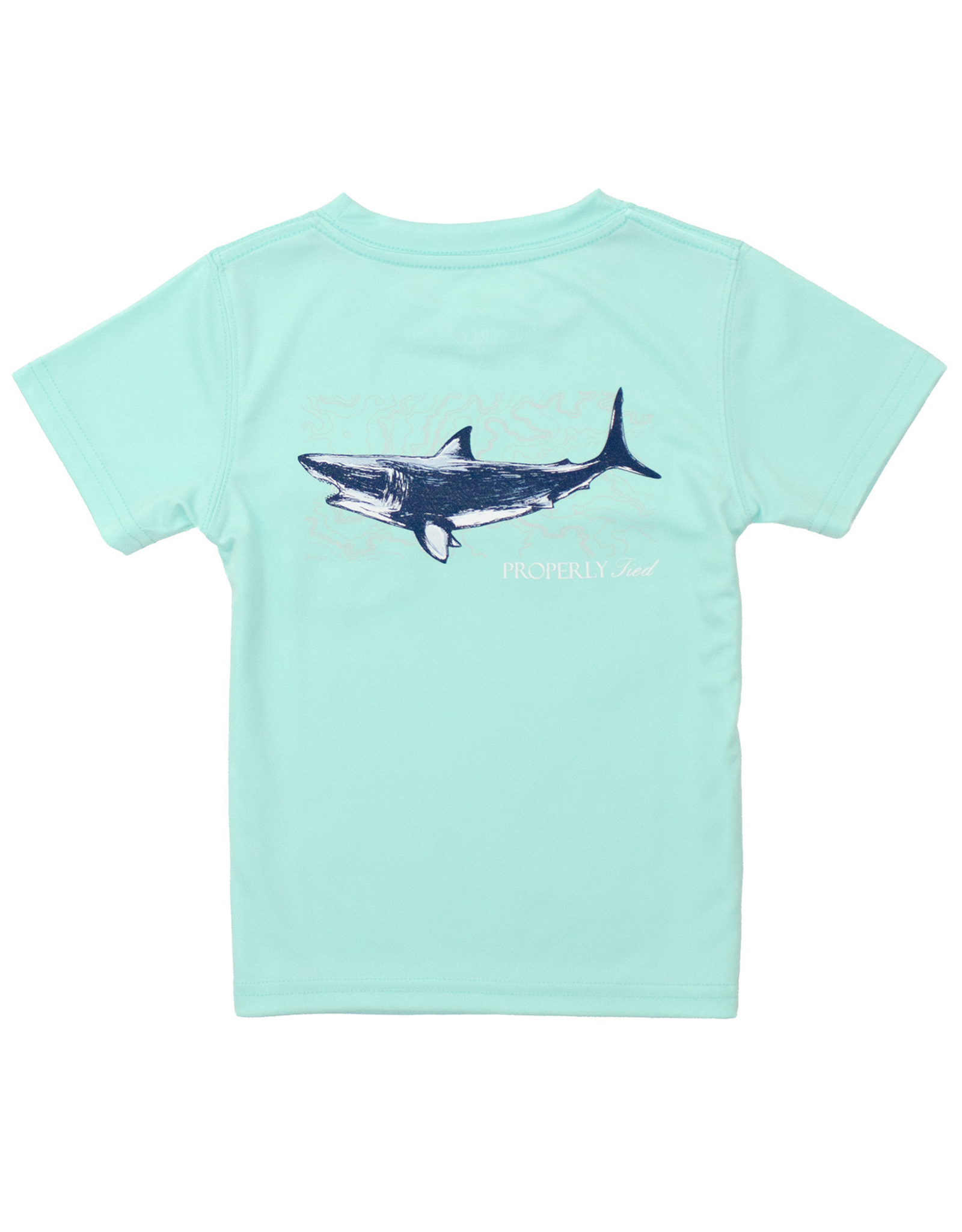 Properly Tied PT26 SS Performance Tee Topo Shark Seafoam