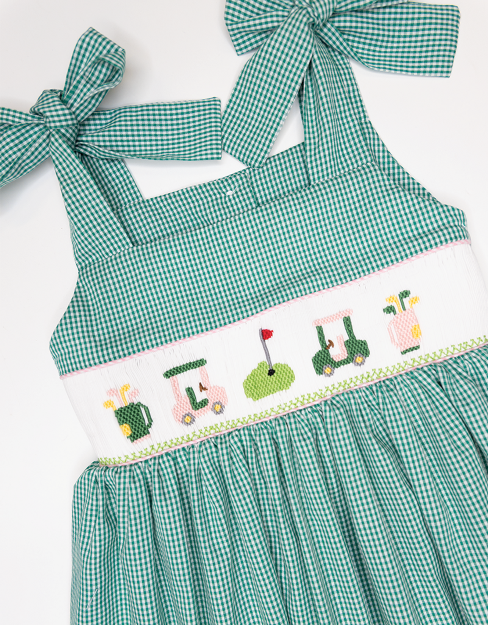 Lulu Bebe LBS26 Jackie Golf Smocked Dress