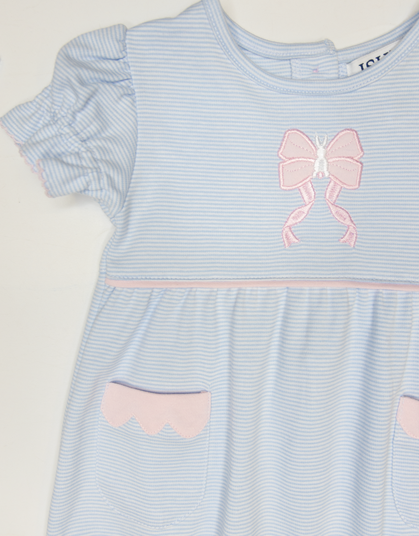 Ishtex 6S001 Bunny Bow Ruffle Romper