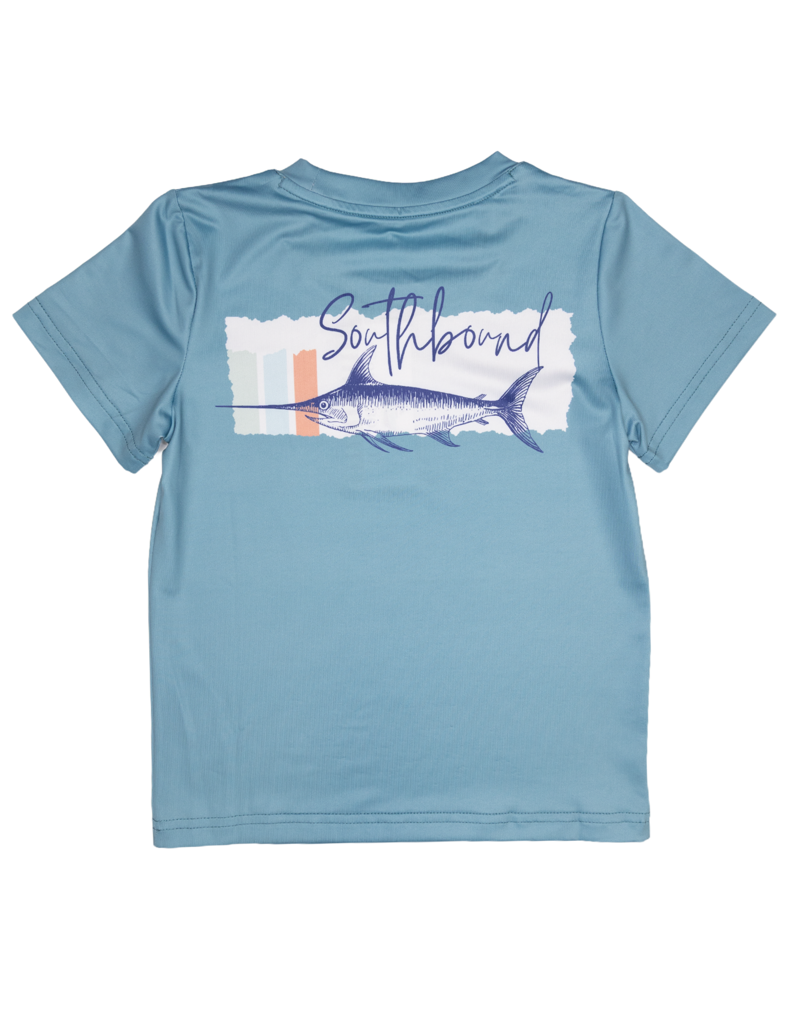 South Bound 4241 Performance Tee Stripe Fish