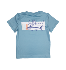 South Bound Performance Tee Stripe Fish