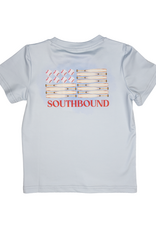 South Bound 4236 Performance Tee Baseball Flag