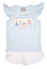 Three Sisters 718 Fairy Tale Smocked Short Set