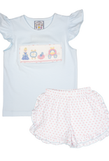 Three Sisters 718 Fairy Tale Smocked Short Set
