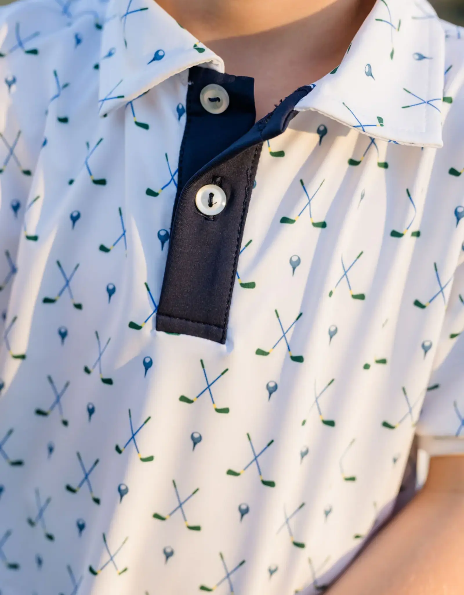 Set Athleisure Parker Polo Fairway Finder