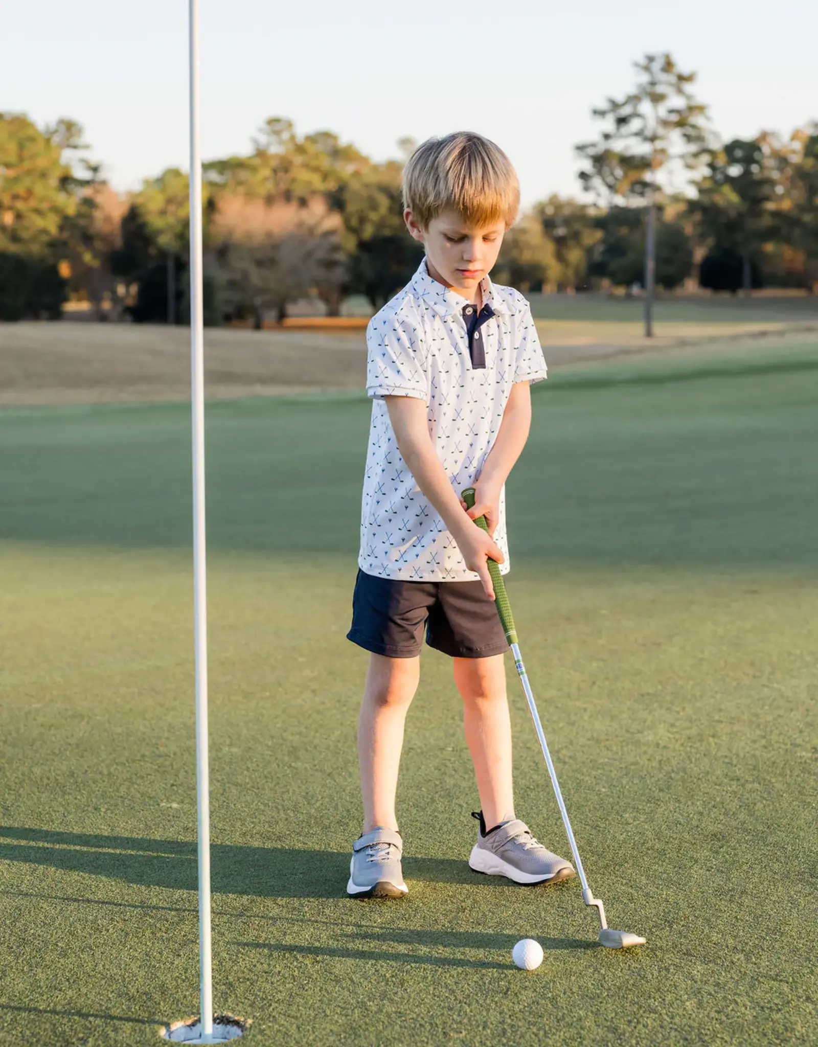 Set Athleisure Parker Polo Fairway Finder